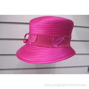 Women's Satin Ribbon Dress Church Couture Hats